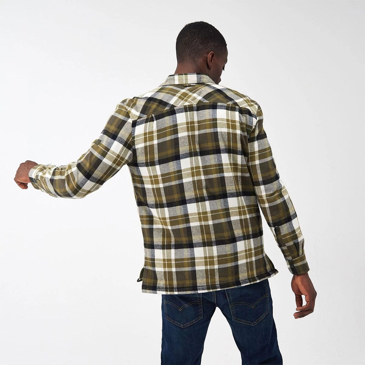Regatta Men’s Thamos Check Shirt – Dark Khaki Check 9 Regatta Men’s Thamos Check Shirt – Dark Khaki Check - Image 9