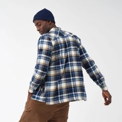 Regatta Men’s Thamos Check Shirt - Navy/ Gold Sand Check -Fashionable Man regatta mens thamos check shirt navy gold sand check 2