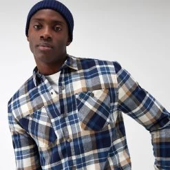 Regatta Men’s Thamos Check Shirt - Navy/ Gold Sand Check -Fashionable Man regatta mens thamos check shirt navy gold sand check 6