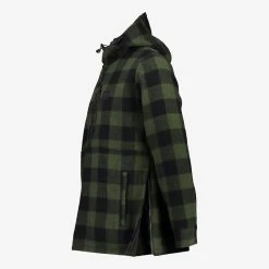 Swanndri Men's Reidston Wool Annorak - Olive/Black Check -Fashionable Man reidston wool anorak grn blkchk 10