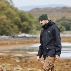 Ridgeline Men's Seasons 3-Layer Jacket - Black -Fashionable Man ridgeline men s seasons 3 layer jacket black 1