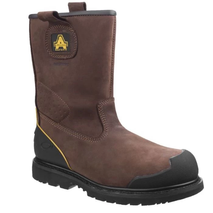Amblers Men's FS223 Safety Rigger Boots - Brown 3 Amblers Men's FS223 Safety Rigger Boots - Brown - Image 3