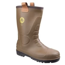Amblers Men's FS95 PVC Lined Safety Rigger Boots - Tan 10 Amblers Men's FS95 PVC Lined Safety Rigger Boots - Tan -Fashionable Man rigger boots pvc tan 1 1