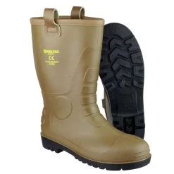 Amblers Men's FS95 PVC Lined Safety Rigger Boots - Tan 9 Amblers Men's FS95 PVC Lined Safety Rigger Boots - Tan -Fashionable Man rigger boots pvc tan 3