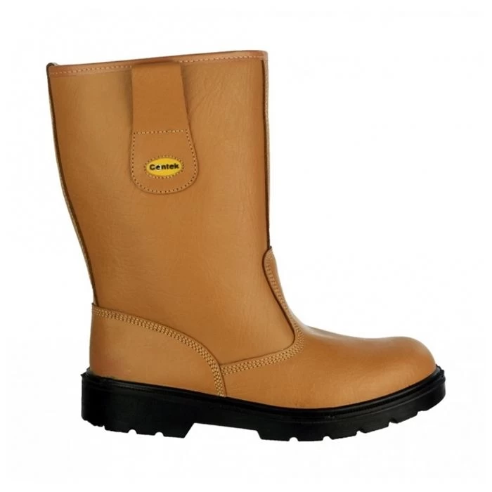 Centek Men's Safety Rigger Boots - Tan 2 Centek Men's Safety Rigger Boots - Tan - Image 2