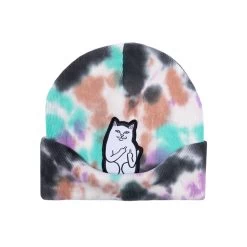 RIPNDIP Lord Nermal Tie Dye Beanie -Fashionable Man ripndip lord nermal tie dye beanie p110736 525520 image