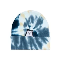 RIPNDIP Lord Nermal Tie Dye Beanie -Fashionable Man ripndip lord nermal tie dye beanie p110736 526736 image
