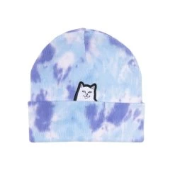 RIPNDIP Lord Nermal Tie Dye Beanie -Fashionable Man ripndip lord nermal tie dye beanie p110736 526738 image