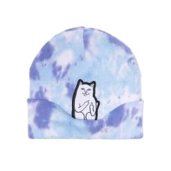 RIPNDIP Lord Nermal Tie Dye Beanie -Fashionable Man ripndip lord nermal tie dye beanie p110736 526739 image
