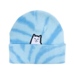 RIPNDIP Lord Nermal Tie Dye Beanie -Fashionable Man ripndip lord nermal tie dye beanie p110736 537223 image