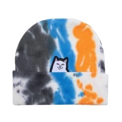RIPNDIP Lord Nermal Tie Dye Beanie -Fashionable Man ripndip lord nermal tie dye beanie p110736 574101 image