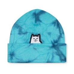 RIPNDIP Lord Nermal Tie Dye Beanie -Fashionable Man ripndip lord nermal tie dye beanie p110736 574102 image