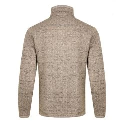 Weird Fish Men's Robins ¼ Zip Soft Knit Fleece - Khaki -Fashionable Man robins 14 zip soft knit khaki 1
