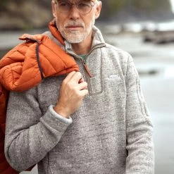 Weird Fish Men's Robins ¼ Zip Soft Knit Fleece - Khaki -Fashionable Man robins 14 zip soft knit khaki 7