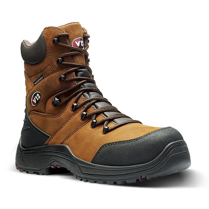 V12 Men's Rocky IGS Zip Safety Boot - Brown 3 V12 Men's Rocky IGS Zip Safety Boot - Brown - Image 3