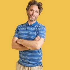 Weird Fish Men’s Rothko Polo Shirt– Dark Blue -Fashionable Man rothko dark blue 2 1