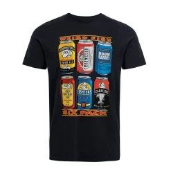 Weird Fish Men's Six Pack Graphic T-shirt - Navy 9 Weird Fish Men's Six Pack Graphic T-shirt - Navy -Fashionable Man six pack artist tee navy 1