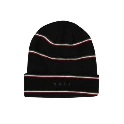 Skateboard Cafe Stripe Fold Beanie