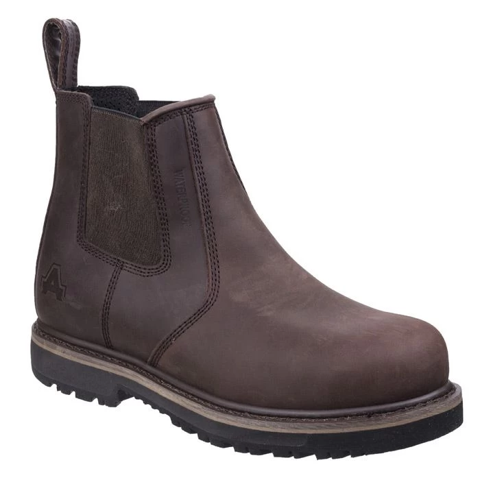 Amblers Men's AS231 Skipton Safety Dealer Boot - Brown 3 Amblers Men's AS231 Skipton Safety Dealer Boot - Brown - Image 3