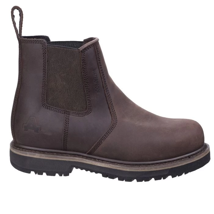 Amblers Men's AS231 Skipton Safety Dealer Boot - Brown 2 Amblers Men's AS231 Skipton Safety Dealer Boot - Brown - Image 2