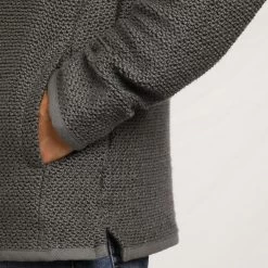 Weird Fish Men's Stern ¼ Zip Eco Macaroni Fleece - Dark Grey -Fashionable Man stern 14 zip macaroni dkgry 5