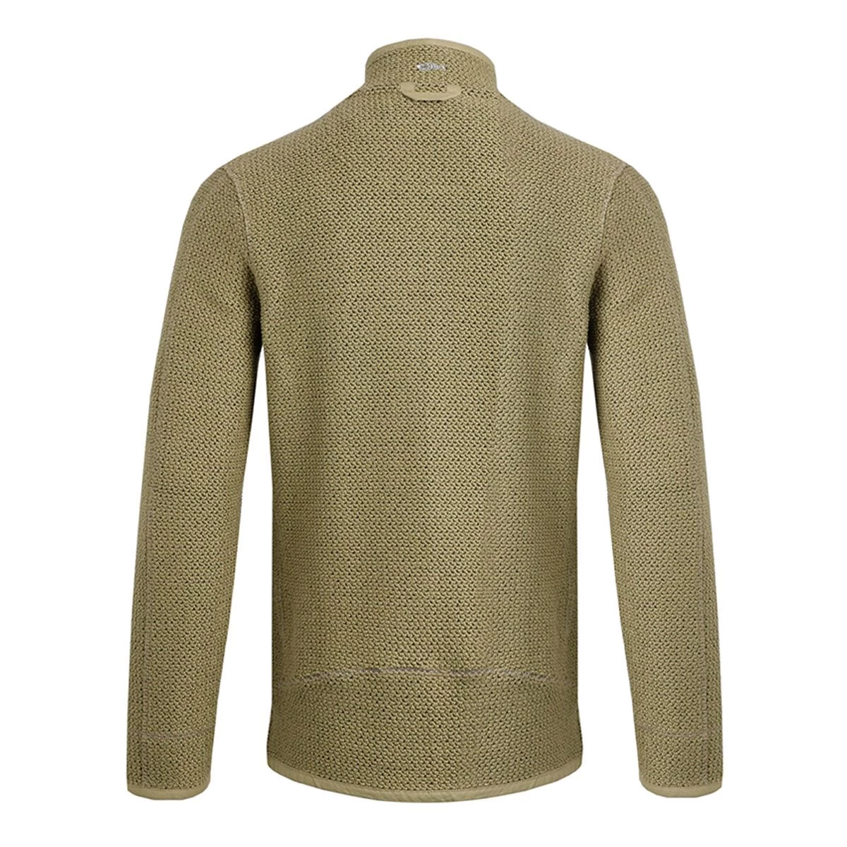 Weird Fish Men's Stern ¼ Zip Eco Macaroni Fleece - Olive Green 2 Weird Fish Men's Stern ¼ Zip Eco Macaroni Fleece - Olive Green - Image 2