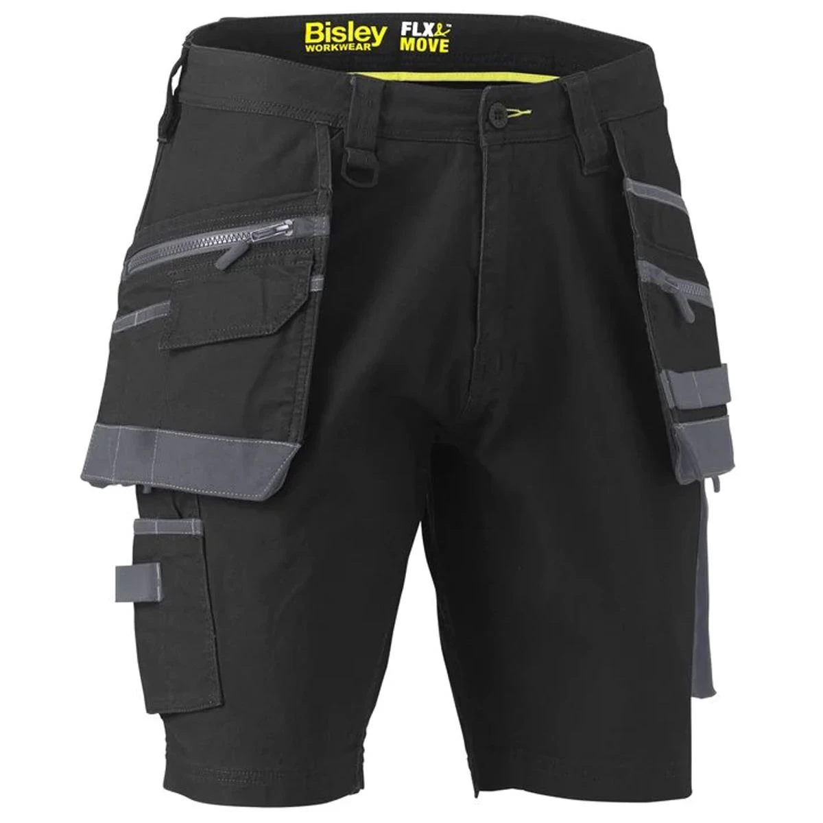 Bisley Workwear Men's Flex & Move Stretch Utility Holster Pocket Shorts – Black 3 Bisley Workwear Men's Flex & Move Stretch Utility Holster Pocket Shorts – Black - Image 3