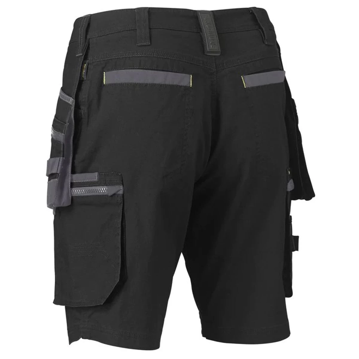 Bisley Workwear Men's Flex & Move Stretch Utility Holster Pocket Shorts – Black 4 Bisley Workwear Men's Flex & Move Stretch Utility Holster Pocket Shorts – Black - Image 4