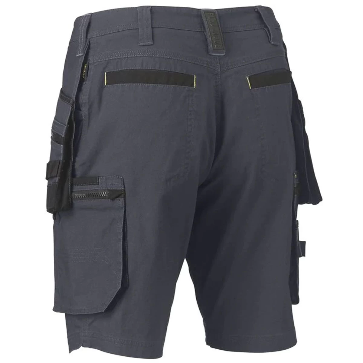 Bisley Workwear Men's Flex & Move Stretch Utility Holster Pocket Shorts – Charcoal 4 Bisley Workwear Men's Flex & Move Stretch Utility Holster Pocket Shorts – Charcoal - Image 4