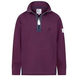Lazy Jacks Men’s 1/4 Zip Sweatshirt - Currant