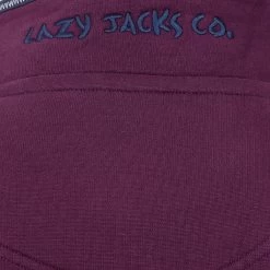Lazy Jacks Men’s 1/4 Zip Sweatshirt - Currant -Fashionable Man supersoft 1 4 zip s shrt currnt 4