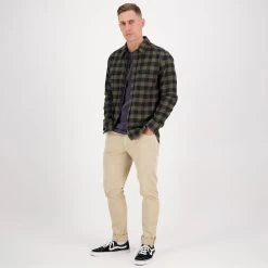 Swanndri Men's Taranaki Tailored Shirt - Olive/Navy 15 Swanndri Men's Taranaki Tailored Shirt - Olive/Navy -Fashionable Man taranaki tailor shirt olivnvy 6