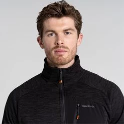 Craghoppers Men’s Tarbert Half Zip Fleece – Black Pepper -Fashionable Man tarbert half zip black pepper 5