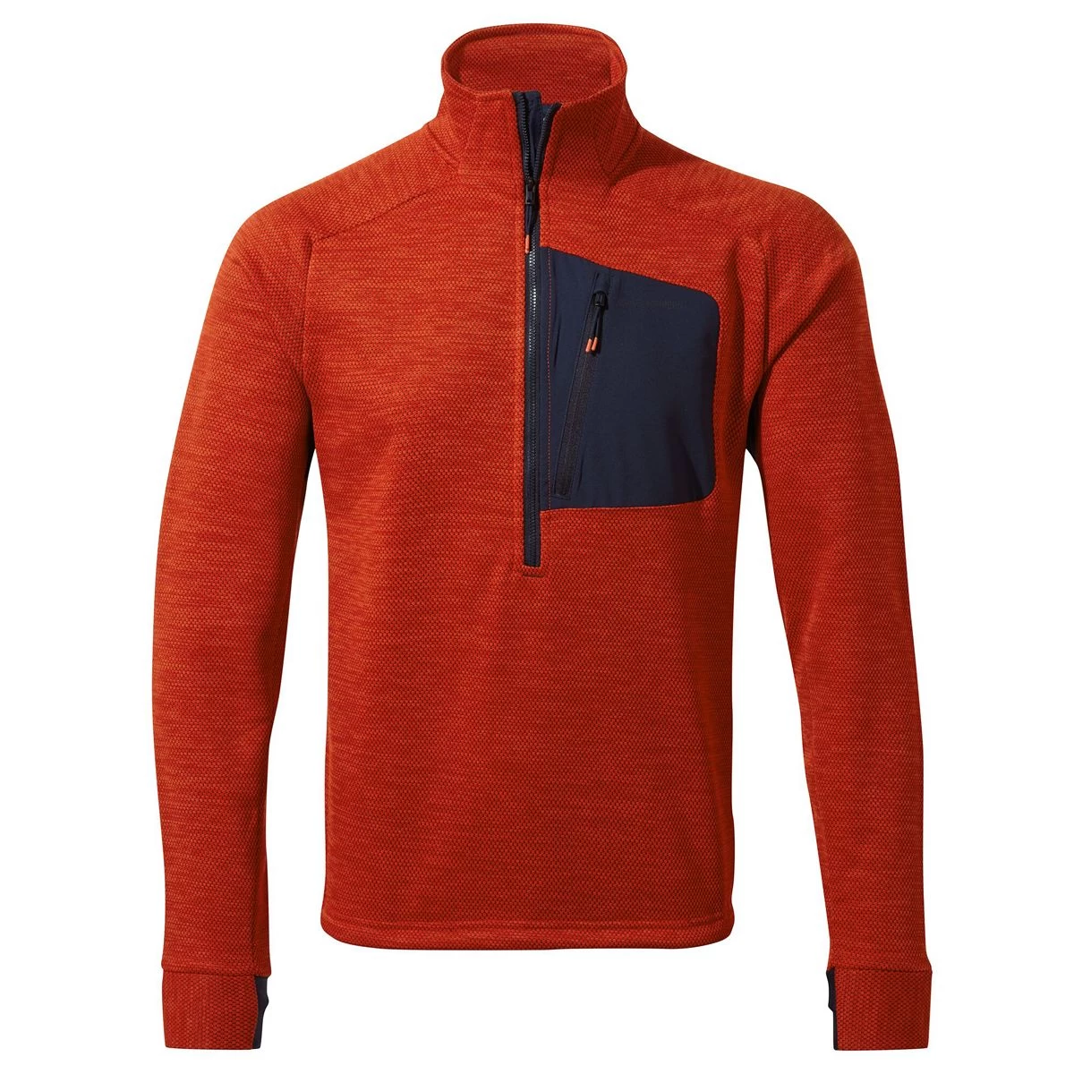 Craghoppers Men’s Tarbert Half Zip Fleece – Chilli Red 2 Craghoppers Men’s Tarbert Half Zip Fleece – Chilli Red - Image 2