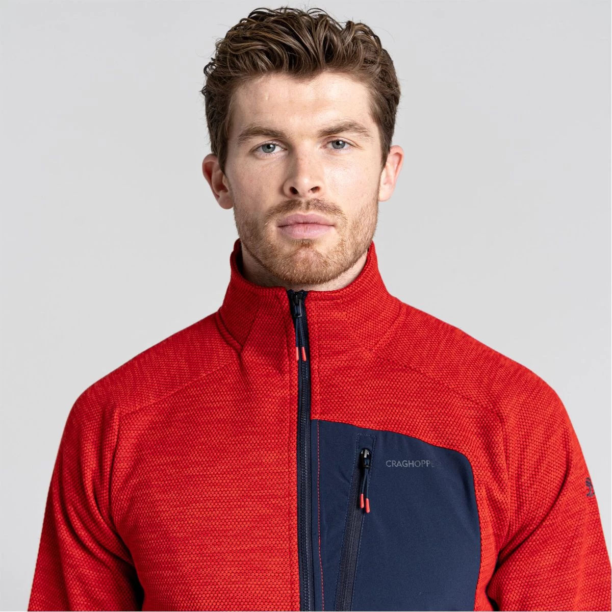 Craghoppers Men’s Tarbert Half Zip Fleece – Chilli Red 5 Craghoppers Men’s Tarbert Half Zip Fleece – Chilli Red - Image 5