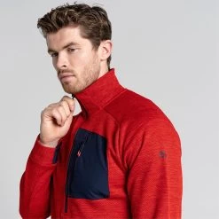 Craghoppers Men’s Tarbert Half Zip Fleece – Chilli Red 14 Craghoppers Men’s Tarbert Half Zip Fleece – Chilli Red -Fashionable Man tarbert half zip chilli red 6