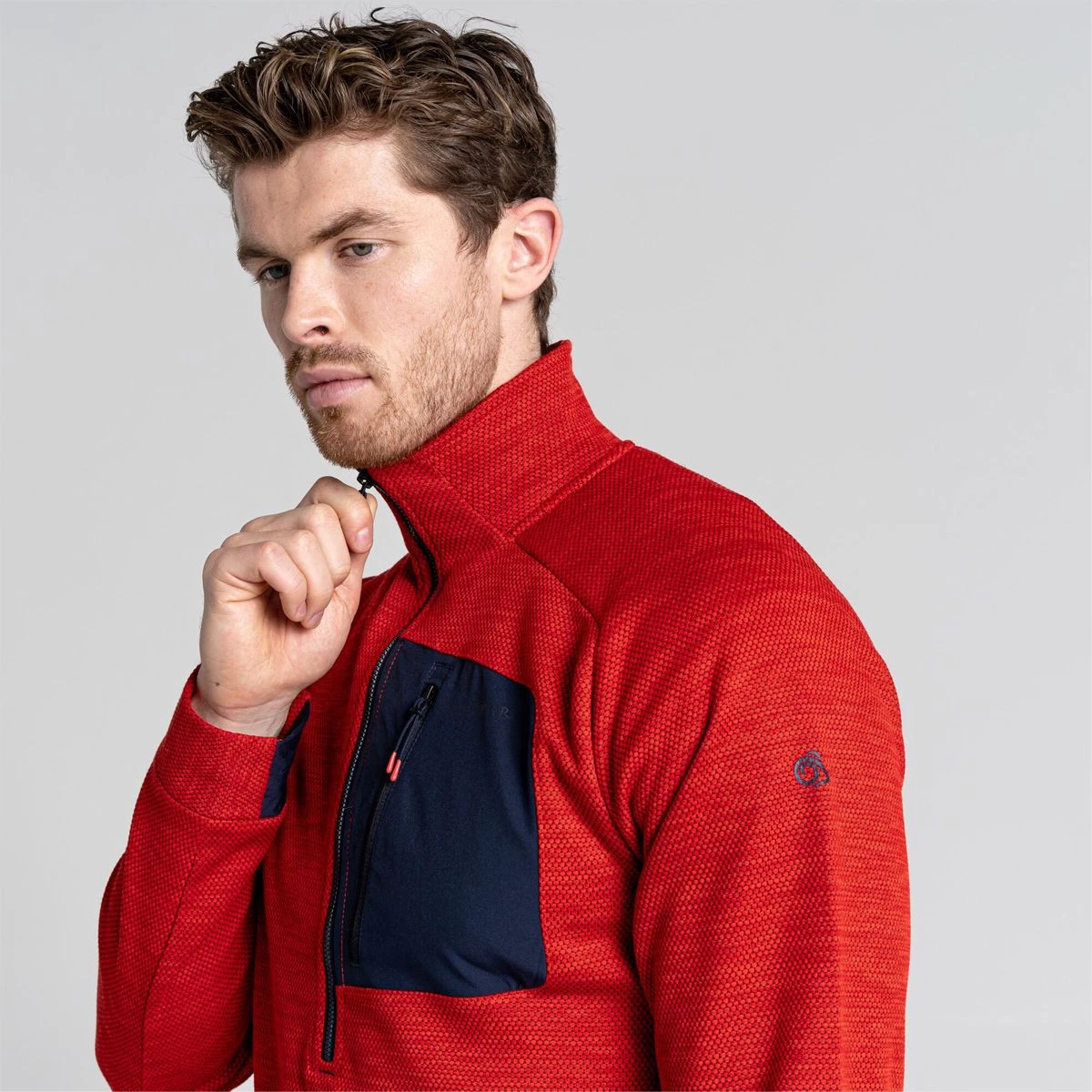 Craghoppers Men’s Tarbert Half Zip Fleece – Chilli Red 6 Craghoppers Men’s Tarbert Half Zip Fleece – Chilli Red - Image 6