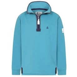 Lazy Jacks Men’s ¼ Zip Sweatshirt - Teal