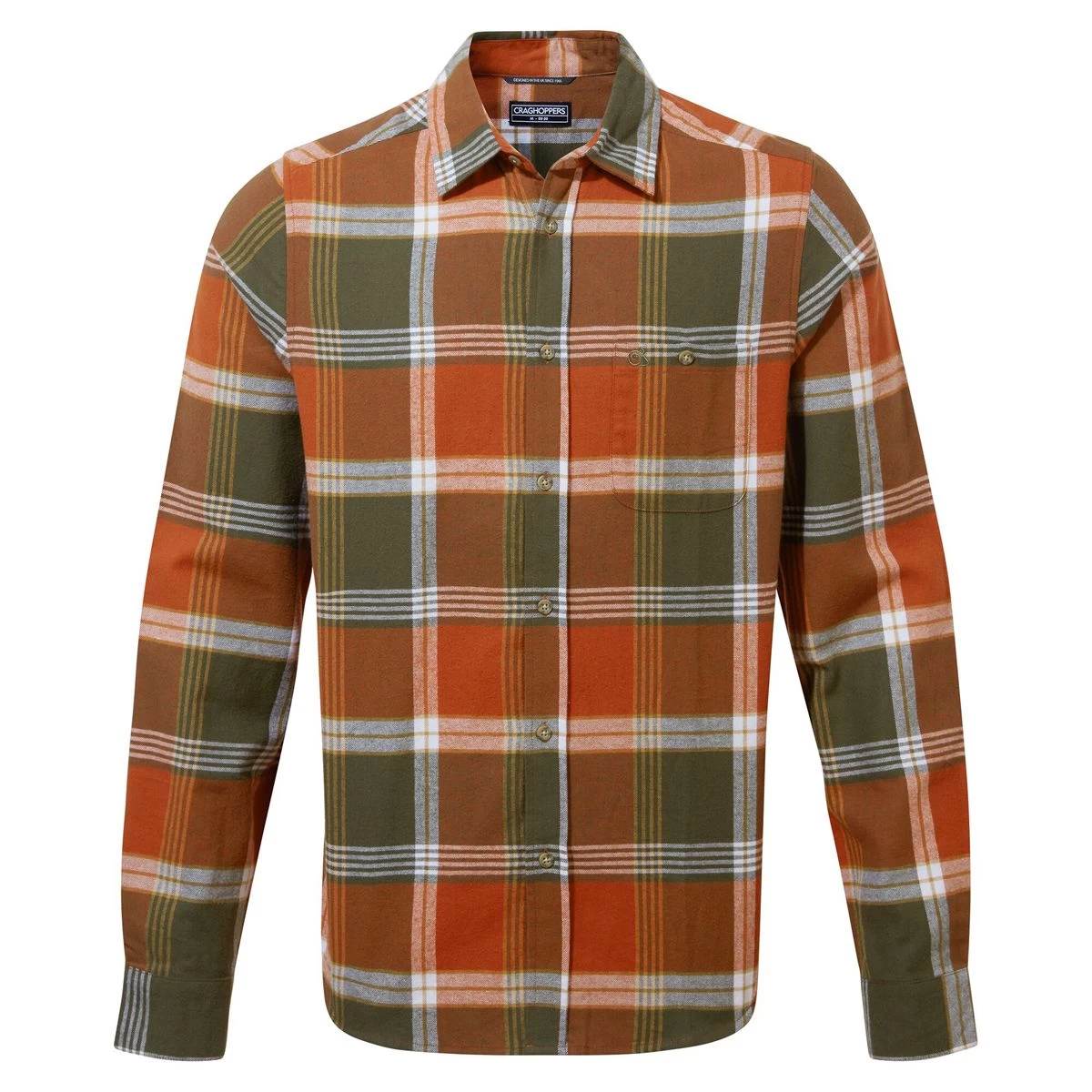 Craghoppers Men’s Thornhill Check Shirt – Potters Clay 2 Craghoppers Men’s Thornhill Check Shirt – Potters Clay - Image 2