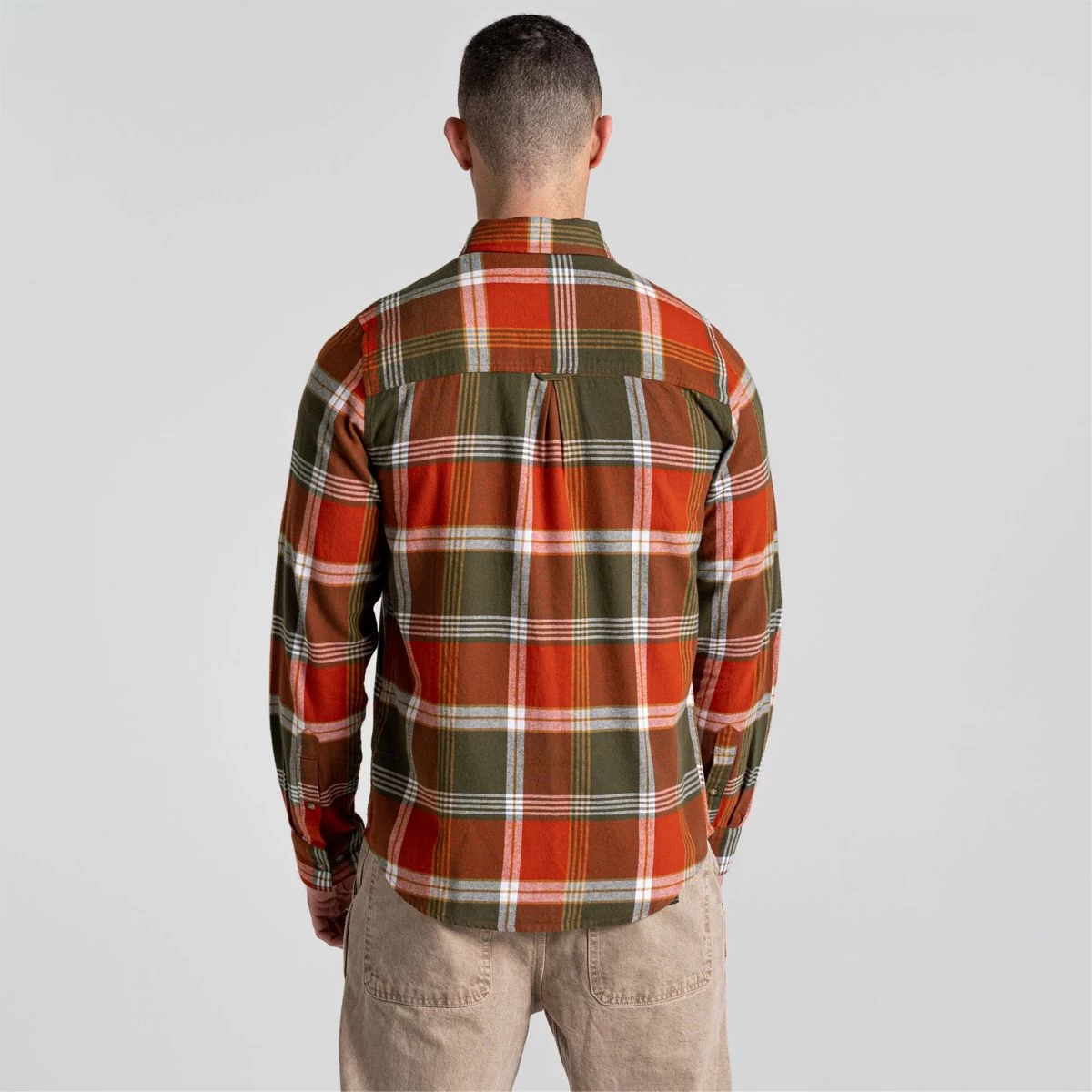 Craghoppers Men’s Thornhill Check Shirt – Potters Clay 3 Craghoppers Men’s Thornhill Check Shirt – Potters Clay - Image 3