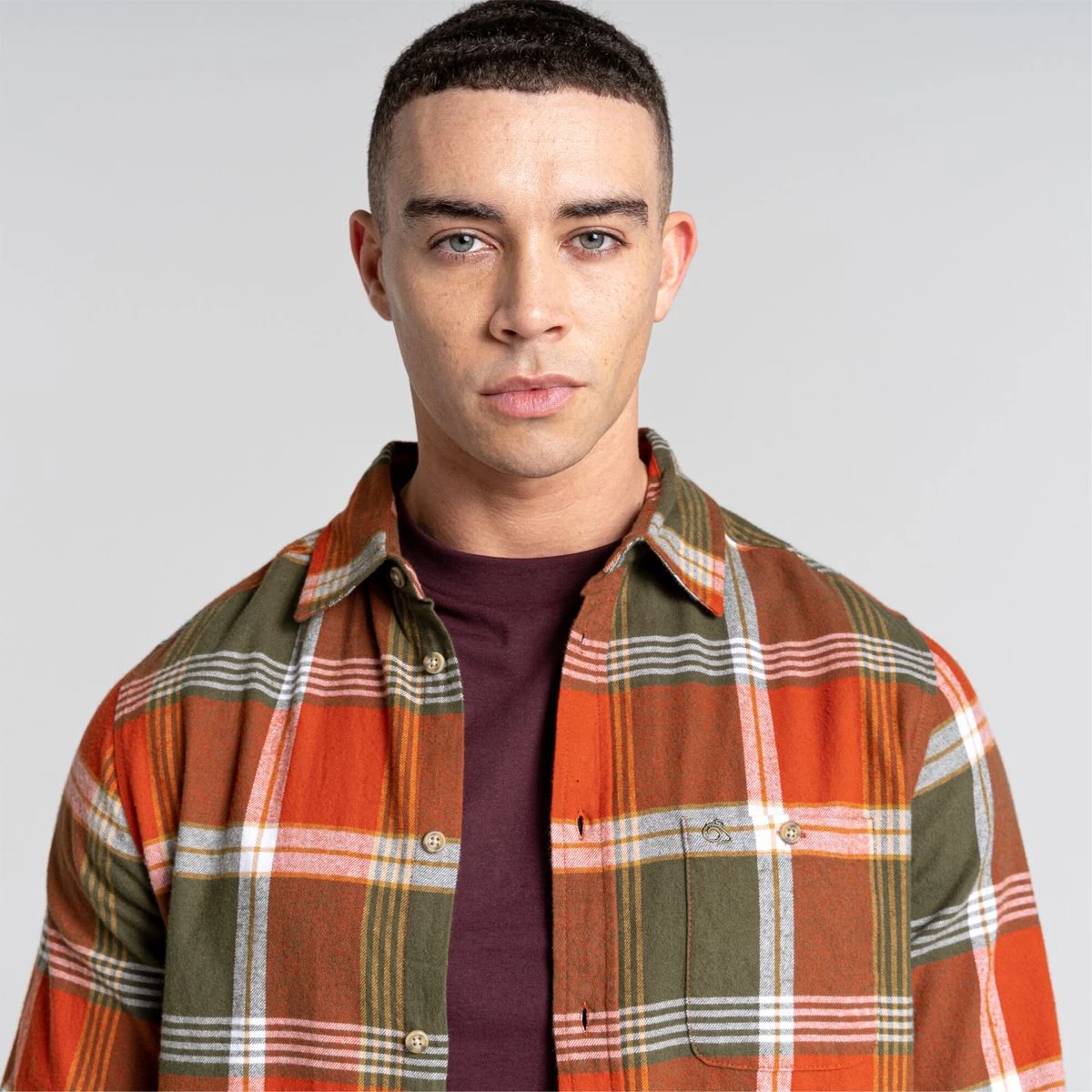 Craghoppers Men’s Thornhill Check Shirt – Potters Clay 5 Craghoppers Men’s Thornhill Check Shirt – Potters Clay - Image 5