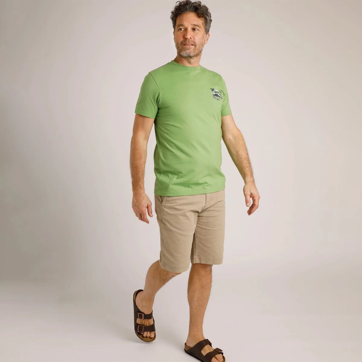 Weird Fish Men's Tiki Eco Graphic T-shirt - Grass Green 4 Weird Fish Men's Tiki Eco Graphic T-shirt - Grass Green - Image 4