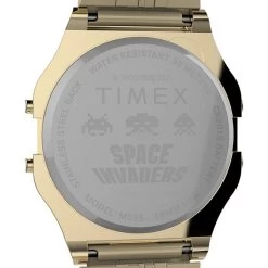 TIMEX X Space Invaders T80 34mm Stainless Steel Bracelet Watch -Fashionable Man timex x space invaders t80 34mm stainless steel bracelet watch p113386 553704 image