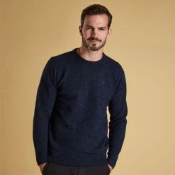Barbour Men’s Tisbury Crew Neck Sweater – Navy -Fashionable Man tisbury navy 1