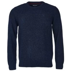 Barbour Men’s Tisbury Crew Neck Sweater – Navy -Fashionable Man tisbury navy 2 1