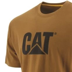 CAT Men's Trademark Logo T-shirt - Bronze -Fashionable Man tm logo tee dark heather brnz 2
