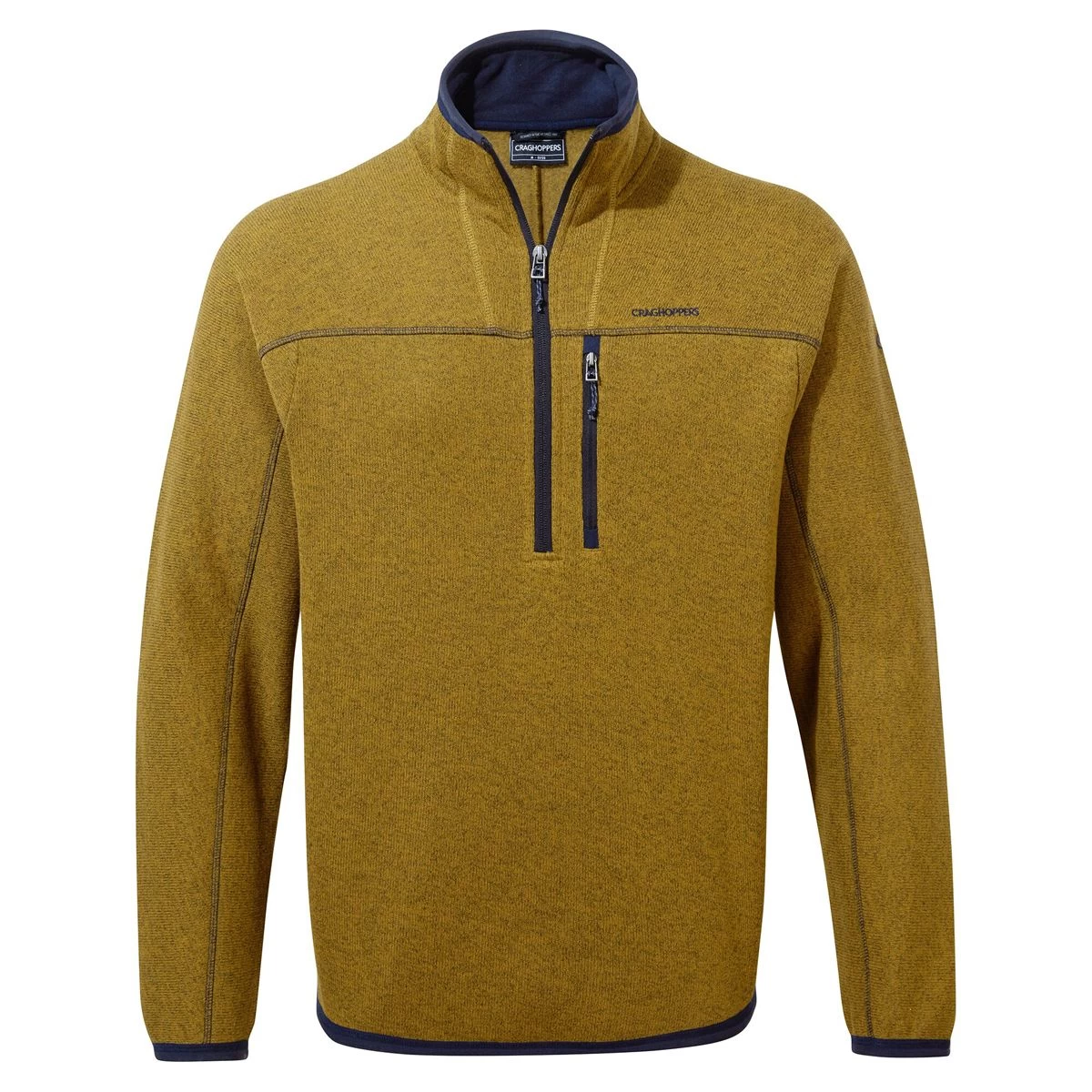 Craghoppers Men’s Torney Half Zip Fleece – Gingko Yellow 2 Craghoppers Men’s Torney Half Zip Fleece – Gingko Yellow - Image 2
