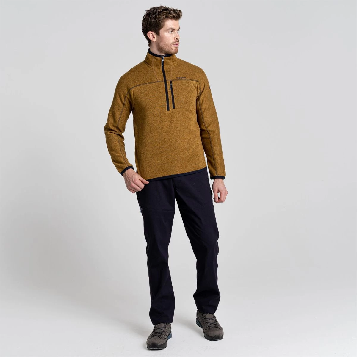 Craghoppers Men’s Torney Half Zip Fleece – Gingko Yellow 4 Craghoppers Men’s Torney Half Zip Fleece – Gingko Yellow - Image 4