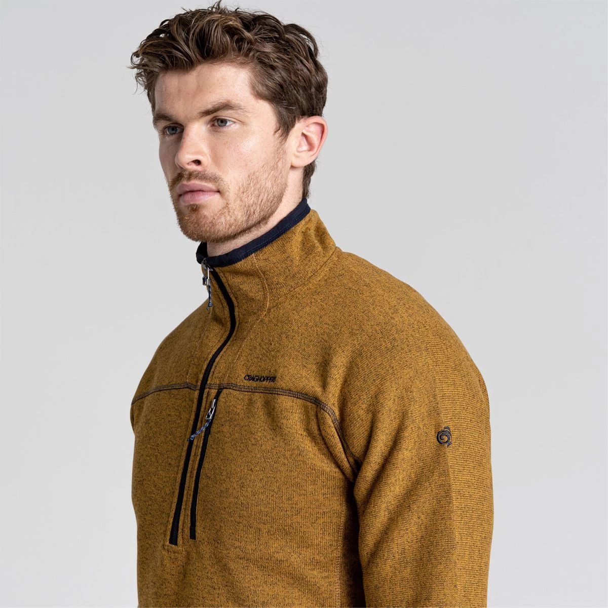 Craghoppers Men’s Torney Half Zip Fleece – Gingko Yellow 7 Craghoppers Men’s Torney Half Zip Fleece – Gingko Yellow - Image 7