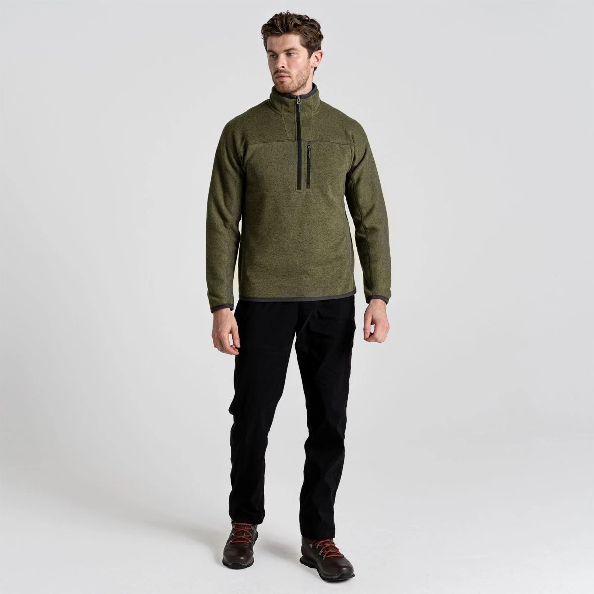 Craghoppers Men’s Torney Half Zip Fleece – Loden Green 4 Craghoppers Men’s Torney Half Zip Fleece – Loden Green - Image 4